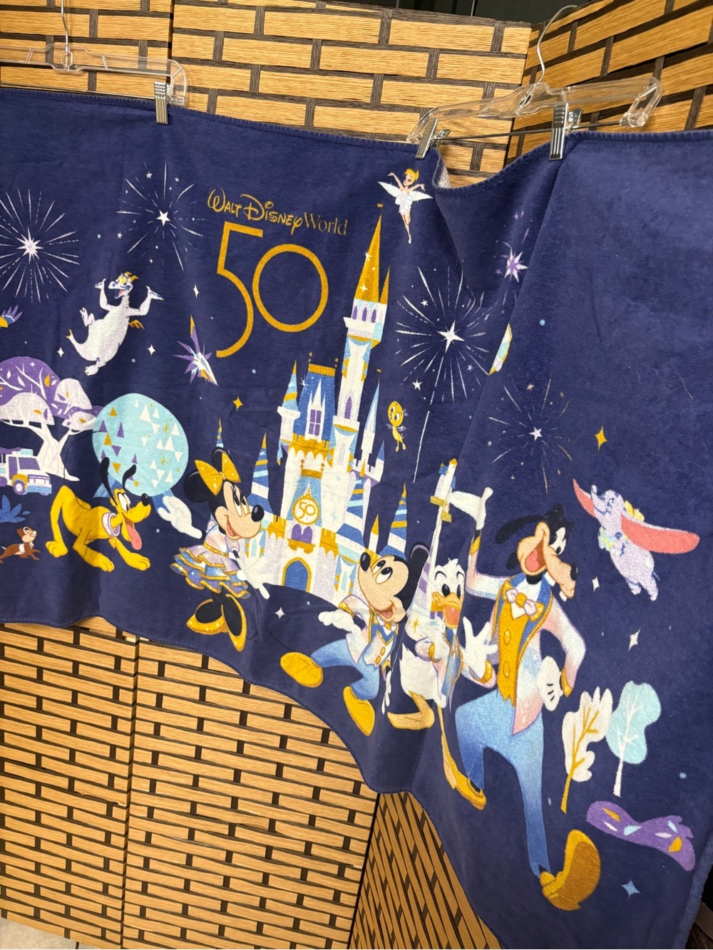 Walt Disney 50th anniversary beach towel